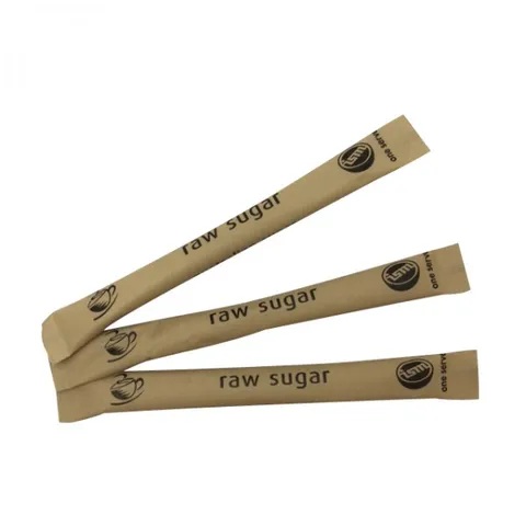 Natural Raw Sugar Sticks Carton of 2000 - Raw (2000/Ctn)